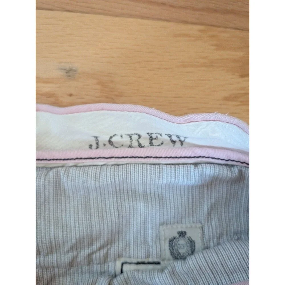 J Crew Shorts Broken In Regular Fit Pink Embroidered Fish Size 34 Chino Cotton